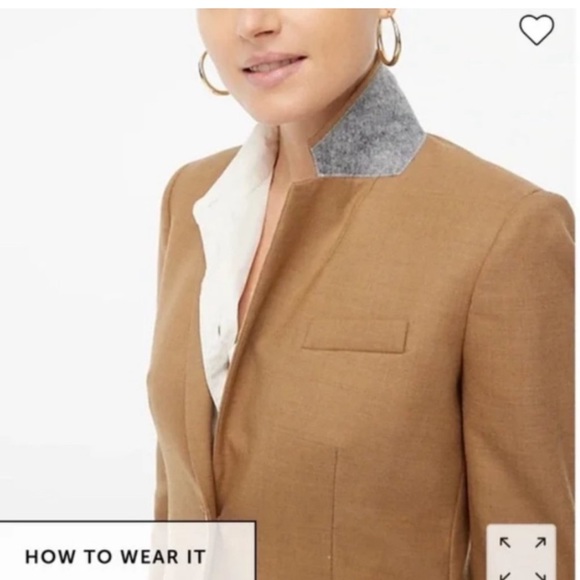 NWT J. Crew Blazer  Original School Boy Blazer in Camel - Picture 2 of 6